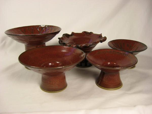 Asian Vases with Iron Red Glaze