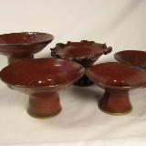 Asian Vases with Iron Red Glaze