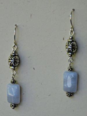 Blue Lace Agate Earrings Blue Lace Agate Earrings