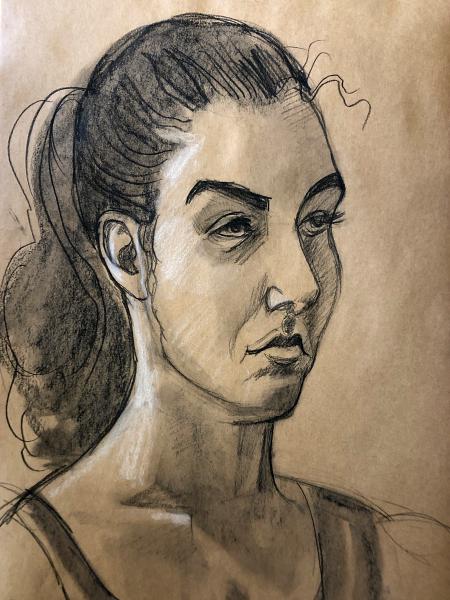 Nat with a Ponytail (Sold)
