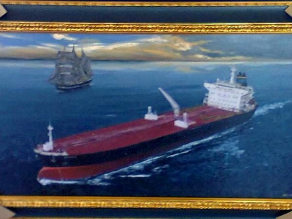 Ecuadorian oil carrier "Chimborazo", 120cm x 60cm, 2013