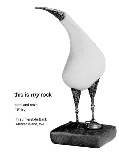 this is my rock | steel & resin | 19" tall
