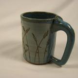 110416.C Mug with Wheat Carving
