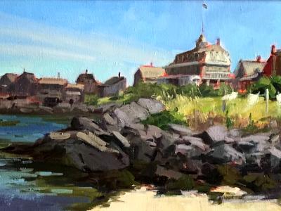 Fish Beach Skyline 12x24" oil Fish Beach Skyline 12x24" oil