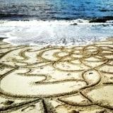 Large scale sand mandala 