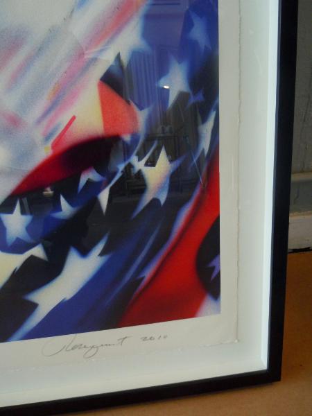 James Rosenquist "Stars and Stripes at the Speed of Light" 2010, Detail