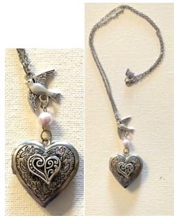 Dove and Heart Locket