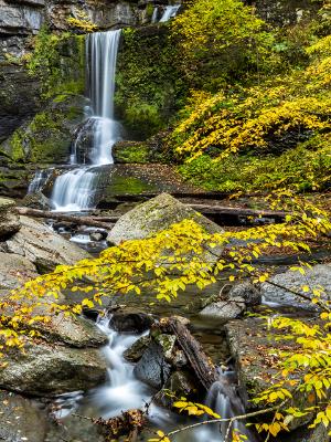 Cow Sheds waterfalls in FIllmore Glen Cow Sheds waterfalls in FIllmore Glen