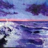 Purple seascape
