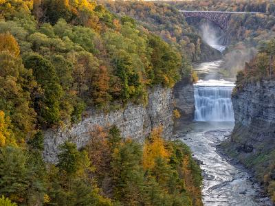 Letchworth Park Waterfalls from Inspiration Point Letchworth Park Waterfalls from Inspiration Point