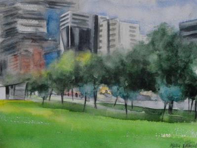 View of my city, 38cm x 28cm, 2021 View of my city, 38cm x 28cm, 2021