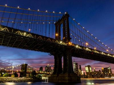 Manhattan Bridge Night Manhattan Bridge Night