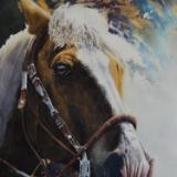 The beauty of the Peruvian Paso Horse, 38cm x 56cm, 2019