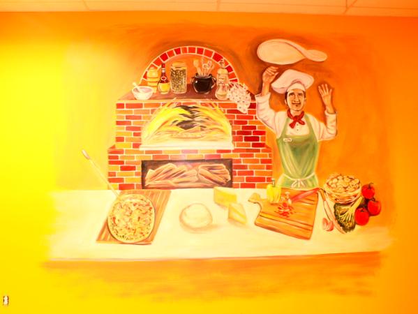 pizza mural