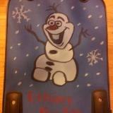 Child's snowman suitcase