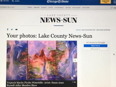 Chicago Tribune -Macchu Pichu -Triptych 2019 Adler Show Chicago Tribune -Macchu Pichu -Triptych 2019 Adler Show