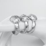 Handmade sterling silver nugget rings