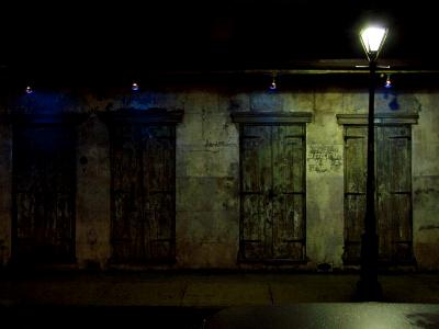 Storm Shutters at Night Storm Shutters at Night