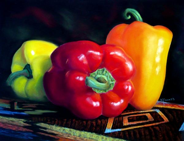 Red, Orange and Yellow Peppers