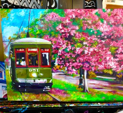 St Charles green line street car St Charles green line street car