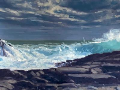 Christmas Cove Storm 24x48" oi Christmas Cove Storm 24x48" oi