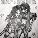 Bap and Bang, pencil on paper, 5.5x8. 2021.