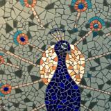 Mosaic Peacock detail