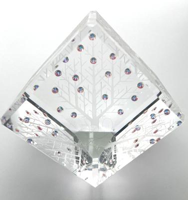 TREE OF LIFE Cube Paperweight 3"x3"x3"