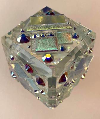 ANDROMEDA Dichroic Cube Paperweight ANDROMEDA Dichroic Cube Paperweight