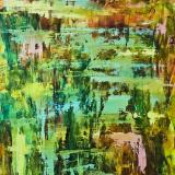 Sunset over a calm lake 