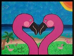 Heart of Flamingos