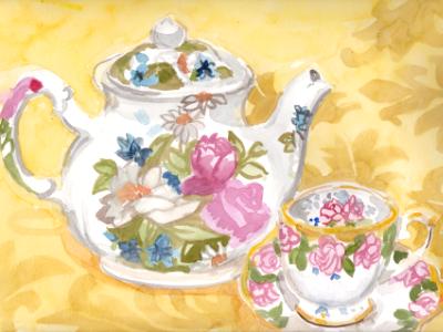 Teapot and Cup