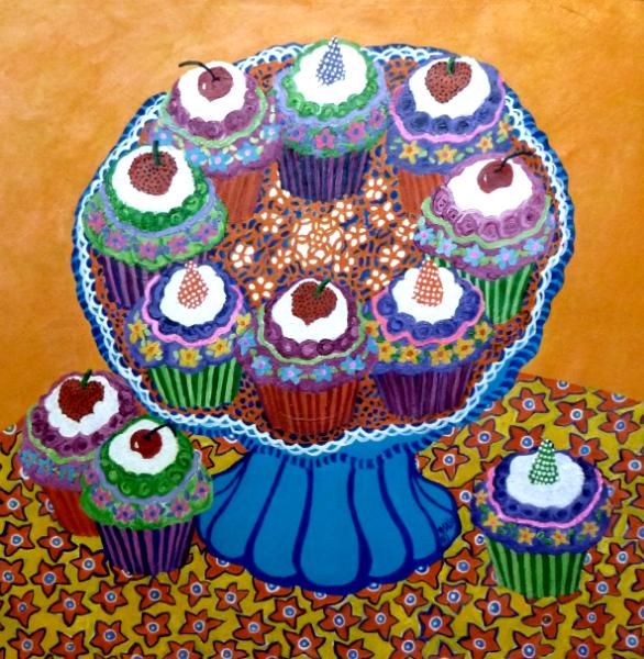 Complementary Cupcake Platter
