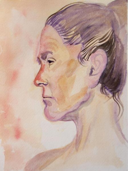 Tracy, Watercolor Profile