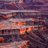 Sunset Glow on the White Rim