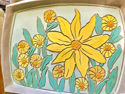 Sunflower Platter Sunflower Platter