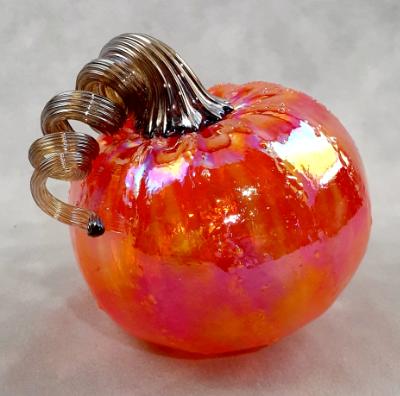#09162513 Sm Pumpkin 3'' to 4'' Iridised $40.00 #09162513 Sm Pumpkin 3'' to 4'' Iridised $40.00