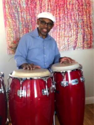 Eric playing congas Eric playing congas