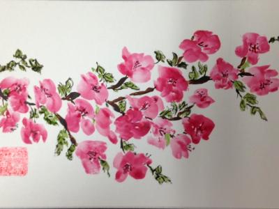 12x16" Cherry Blossoms (available) 12x16" Cherry Blossoms (available)