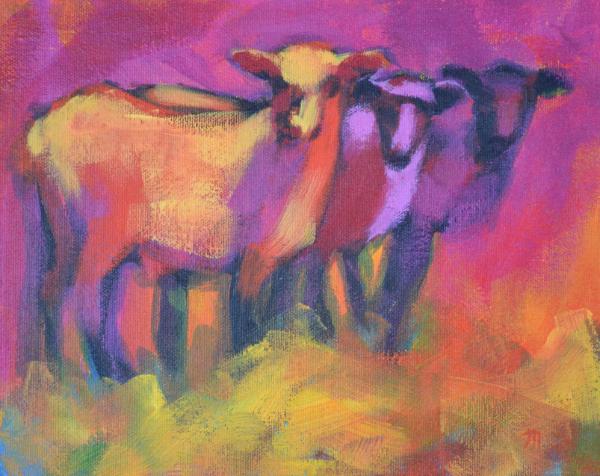 Three Curious Sheep