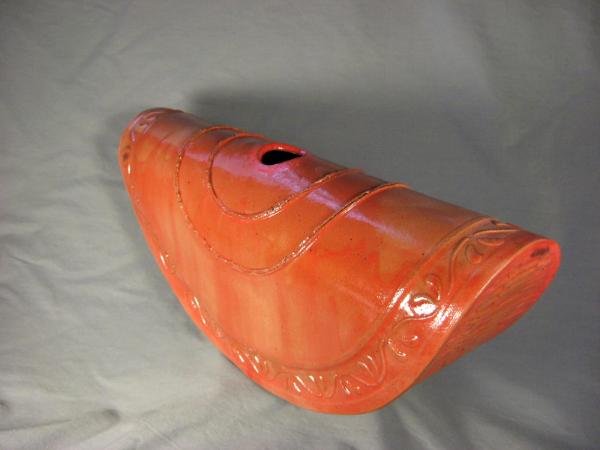 110531.D Shoulder Vase with Dragon's Breath Glaze