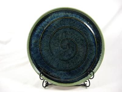 110511.B Medium Platter with Spiral Hatch Design