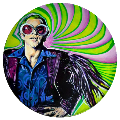 Elton John - LP Painting - Commission Elton John - LP Painting - Commission