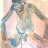 Seated Male Nude