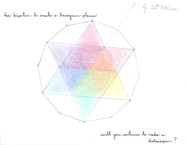 Hexagram with Tertiary Colors