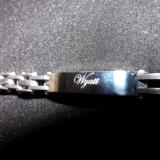 Metaza engraving on Stainless Steel