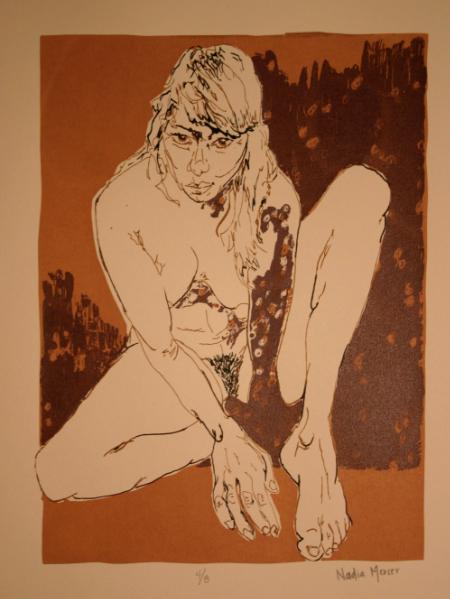 Portrait of a Woman amongst Bacteria