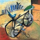 Broken Bicycle  18"x18"