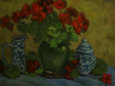 Still-life with Geraniums