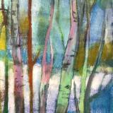 Birches abstract #3. (sold)